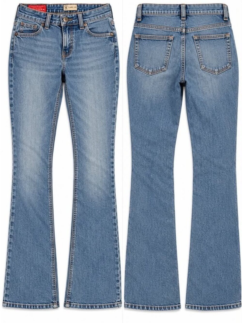 Arizona Jean Company Flare Leg Jeans Size 10 SkuL
